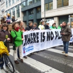 Divers membres d'Associations 21 manifestaient à Bruxelles ce 3 déc. 2011